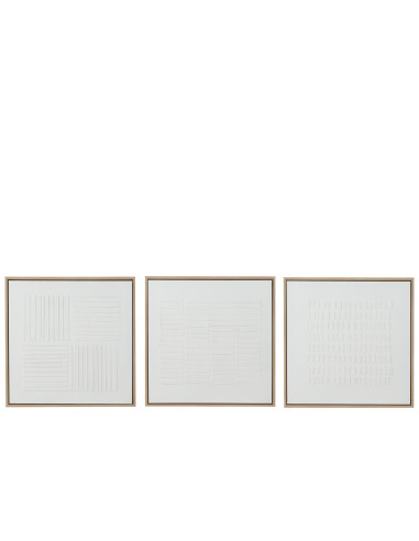 Peinture Lignes Toile Blanche Assortiment De 3J-Line