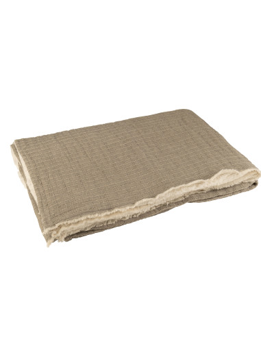 Carreaux Teddy Lignes Couture Coton/Polyester GrisJ-Line