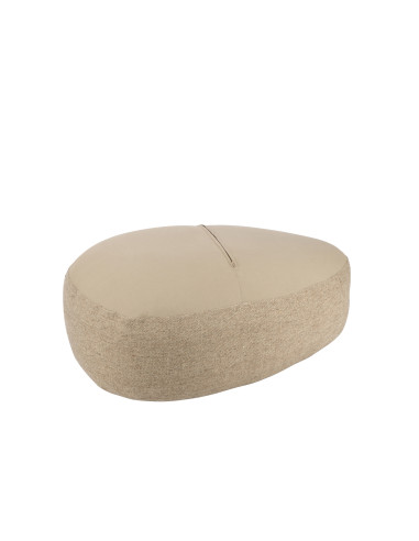 Pouf Galet Laine Beige