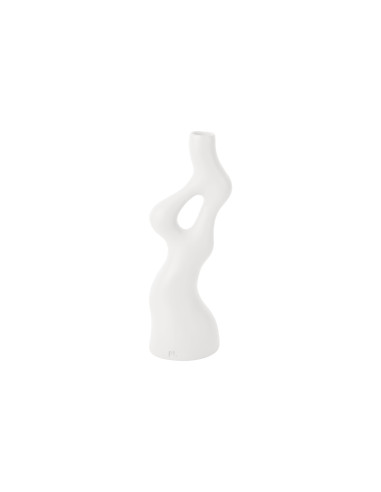 Vaas Organic Swirls - Blanc - 12,5x10,5x33cm